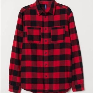 Black and red flannel